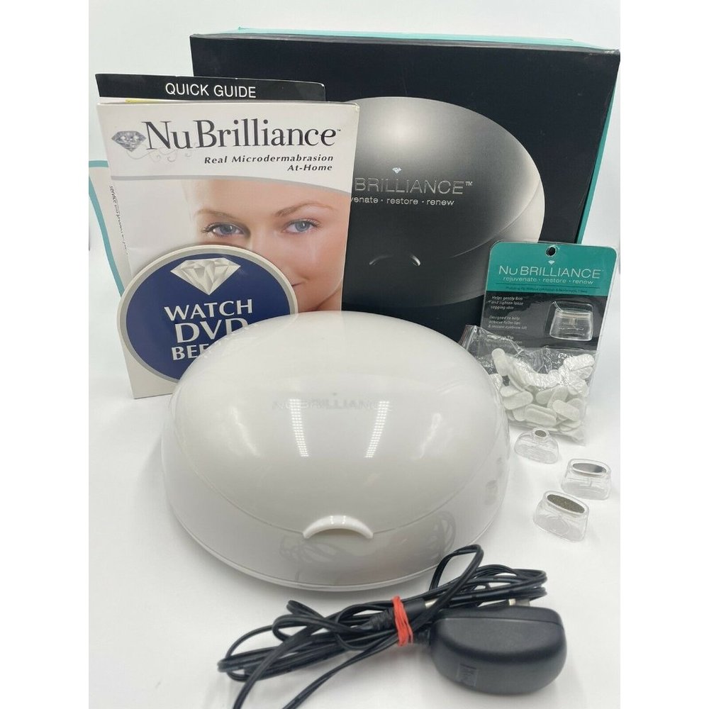NuBrilliance Real Microdermabrasion At-Home System Kit w/ Tips & Filters Manual